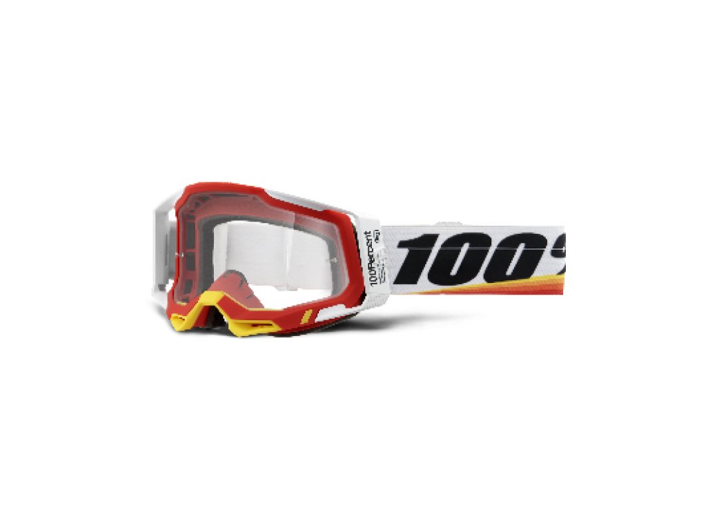 RACECRAFT 2 Goggle - Arsham Red - Clear Lens